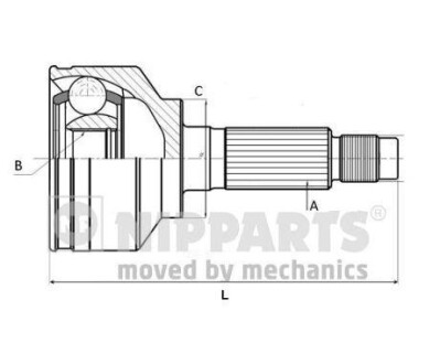 ШРУС NIPPARTS J2821033 (фото 1)