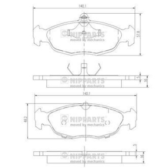 Гальмівні колодки NIPPARTS J3600901