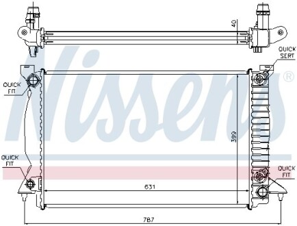 Радіатор охолодження First Fit NISSENS 60314A