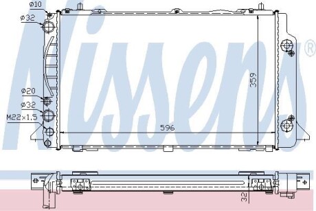 Радiатор NISSENS 60448A