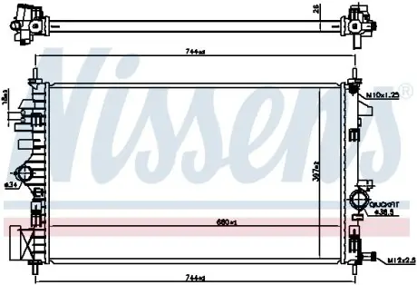 Радіатор NISSENS 606047