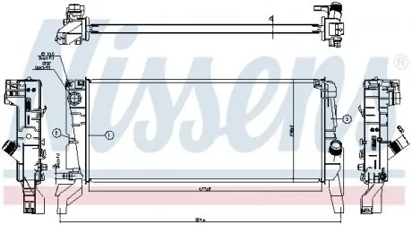 Радіатор NISSENS 606246