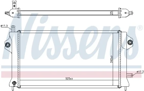 Радіатор охолоджування NISSENS 606529