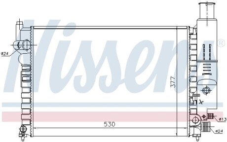 Радіатор охолоджування NISSENS 61230