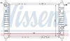 Радиатор охлаждения двигателя 460x295x17 DAEWOO Matiz I 0.8L, 98-04, 96314162, 96596288 NISSENS 61653 (фото 5)