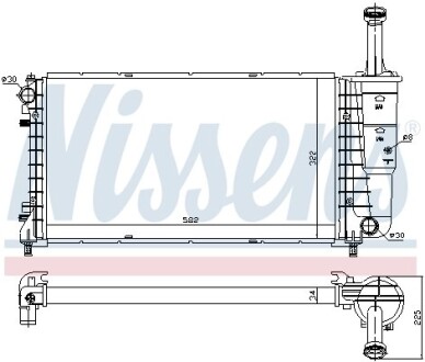 Радiатор NISSENS 61898