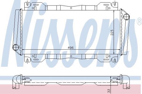 Радіатор охолодження NISSENS 62093