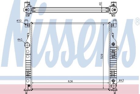 Радіатор охолоджування NISSENS 62577A (фото 1)