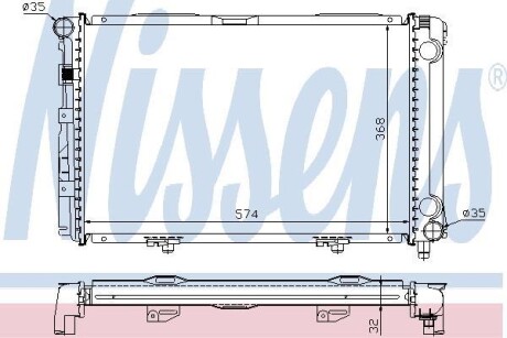 Радiатор NISSENS 62671A