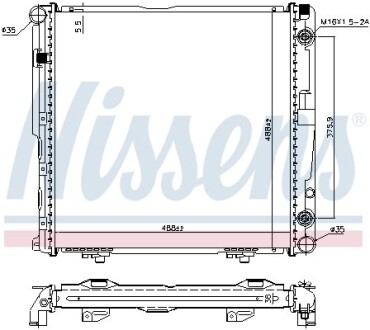 Радiатор NISSENS 62751A