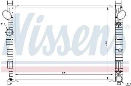Радіатор охолоджування NISSENS 62772