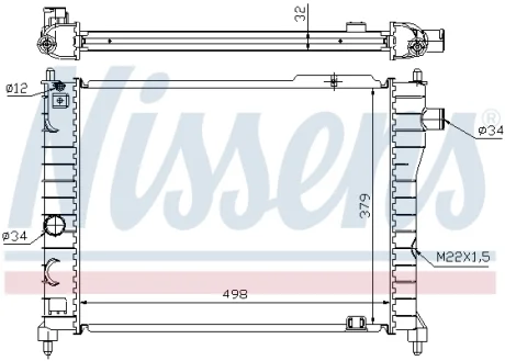 Радiатор NISSENS 63062A