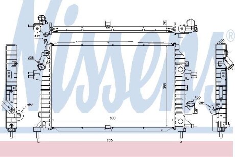 Радіатор охолоджування NISSENS 630705