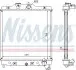 Радіатор охолодження HONDA CIVIC 4+5 MT 91-01(вир-во Nissens) NISSENS 63310A (фото 1)
