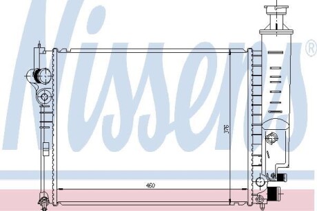 Радиатор охлаждения PEUGEOT 405 NISSENS 63465