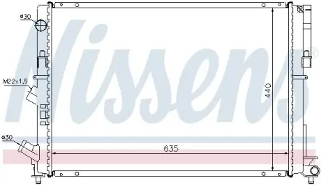 Радіатор охолоджування NISSENS 63838