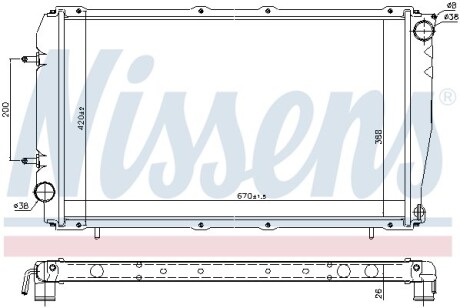 Радiатор NISSENS 641111