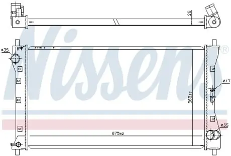 Радiатор NISSENS 64256