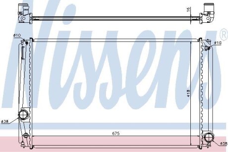 Радіатор системи охолодження NISSENS 64678A