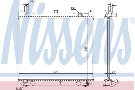 Радiатор NISSENS 64858A