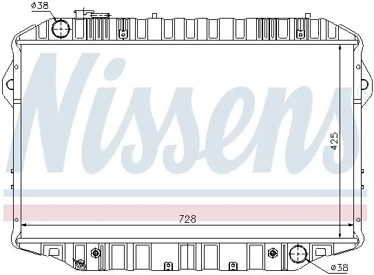 Радіатор охолоджування NISSENS 64861 (фото 1)