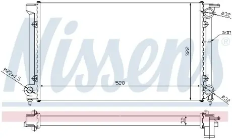 Радіатор охолоджування NISSENS 651511