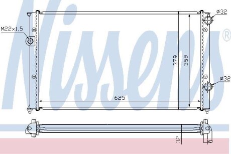 Радіатор охолоджування NISSENS 65243