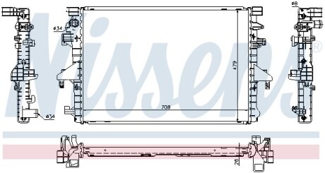 Радиатор охлаждения VW T5 NISSENS 65285