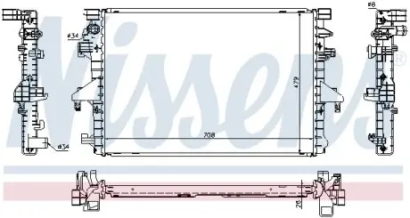 Радіатор системи охолодження NISSENS 65285