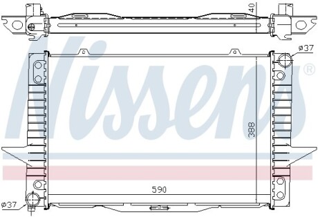 Радиатор охлаждения VOLVO 850 (91-)/S70/V70 (96-) NISSENS 65536A