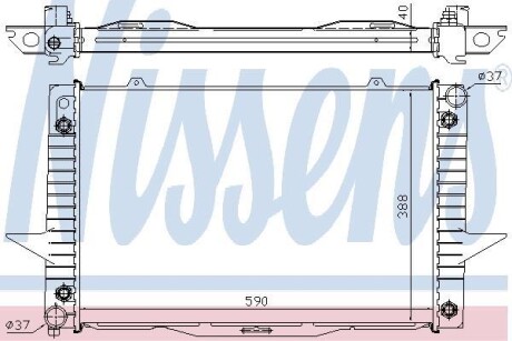 Радіатор охолодження NISSENS 65539A