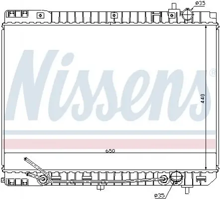 Радіатор охолоджування NISSENS 66759 (фото 1)