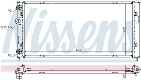 Радiатор NISSENS 673001