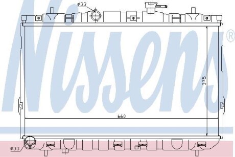 Радiатор NISSENS 67494