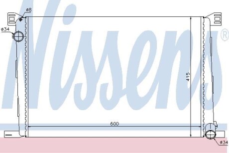 Радіатор охолоджування NISSENS 69706