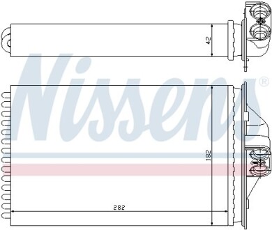 Радіатор пічки NISSENS 70975