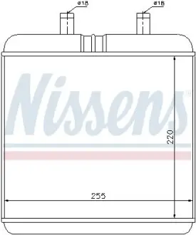 Радіатор пічки NISSENS 71810