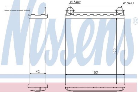 Радіатор опалювача салону NISSENS 72038