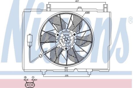 Вентилятор (комплект) NISSENS 85489