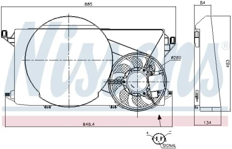 Автозапчасть NISSENS 85825