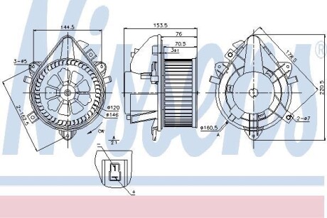 Вентилятор салона NISSENS 87124