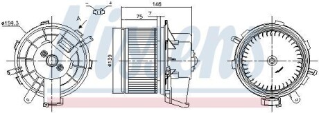 Вентилятор салона NISSENS 87290