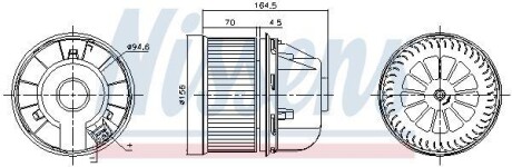 Вентилятор салону NISSENS 87313