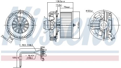 Вентилятор салону NISSENS 87385