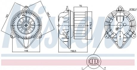 Вентилятор салона NISSENS 87403