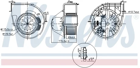 Вентилятор салону NISSENS 87416
