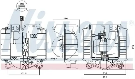 Вентилятор салону NISSENS 87461