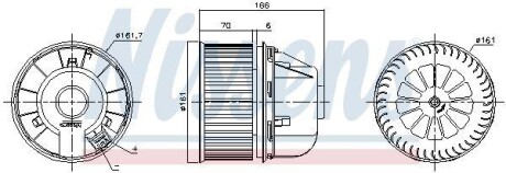 Вентилятор салону NISSENS 87489