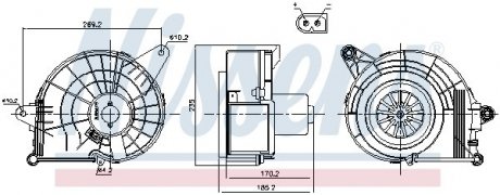 Вентилятор салону NISSENS 87500