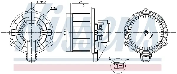 Вентилятор NISSENS 87569 (фото 1)
